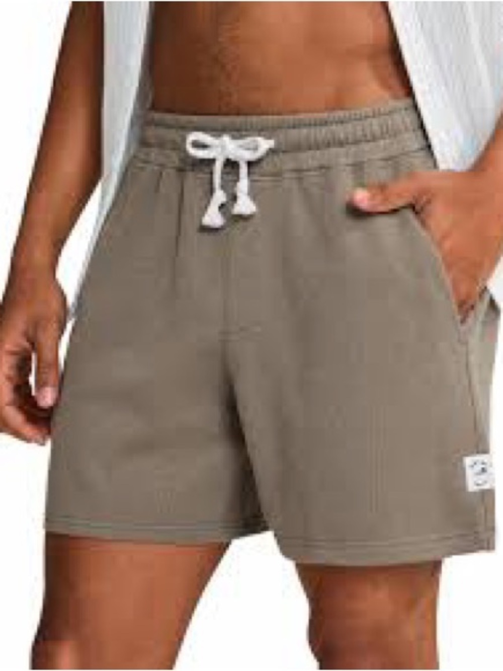 MAAMGIC Men’s Athletic Gym Shorts Medium 7”  brown olive green 0701